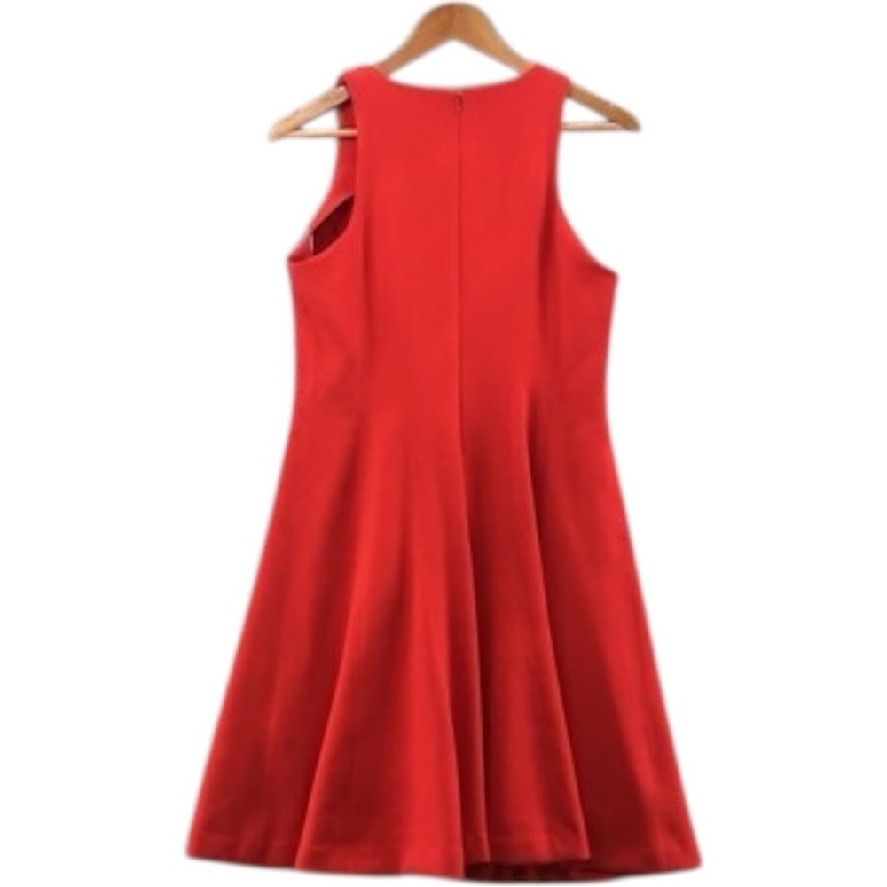 Banana Republic Mad Men Collection Red Fit & Flare Dress Size 14 - Picture 2 of 10
